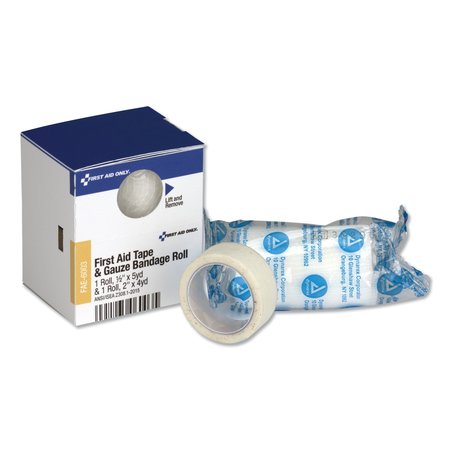 FIRST AID ONLY SmartCompliance First Aid Tape/Gauze, 1/2x5 yd. Tape, 2x4 yd. Gauze FAE-6003